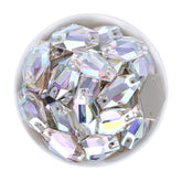 Crystal Transmission Hexagon Shape High Quality Glass Sew-on Rhinestones WholesaleRhinestone